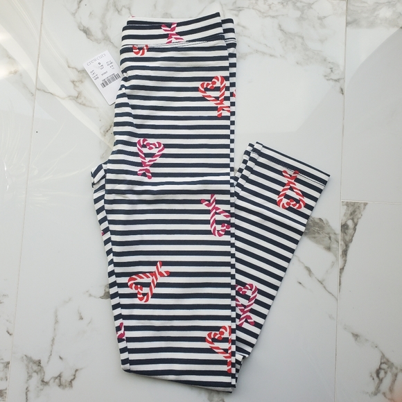 BNWT Candy Cane Striped Leggings - Picture 1 of 3
